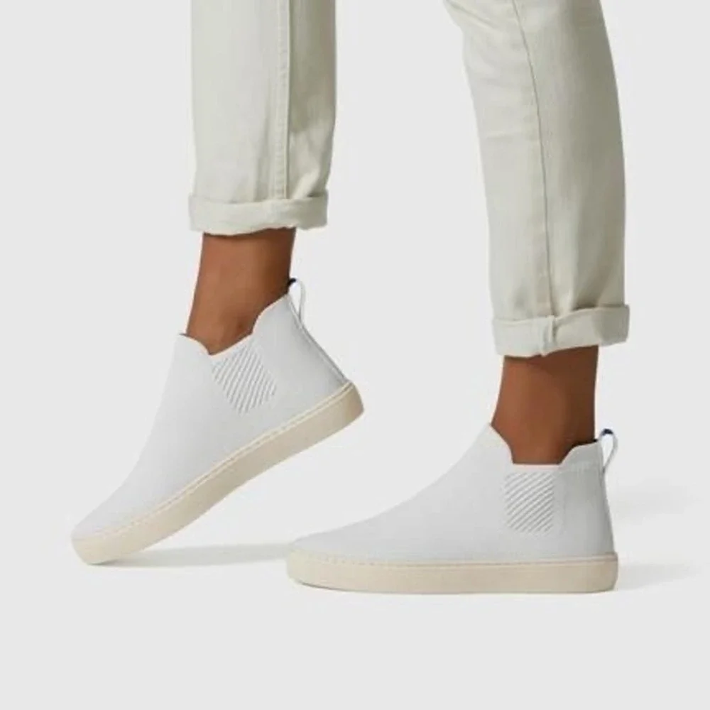 Rothy's The Chelsea Boot‎ in White Women's Size 11.5
